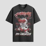 Playera urbana de anime y gaming ExtraLife MX, corte Standard Fit unisex ligero y transpirable en color Deep Black y Pure White, ropa de uso diario para gym y casual.