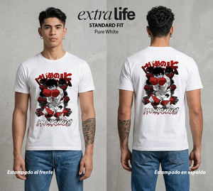 El Ring del Campeon | El Derechazo del Novato #01611 - Playera Standard Fit | Pure White - Foto en modelo