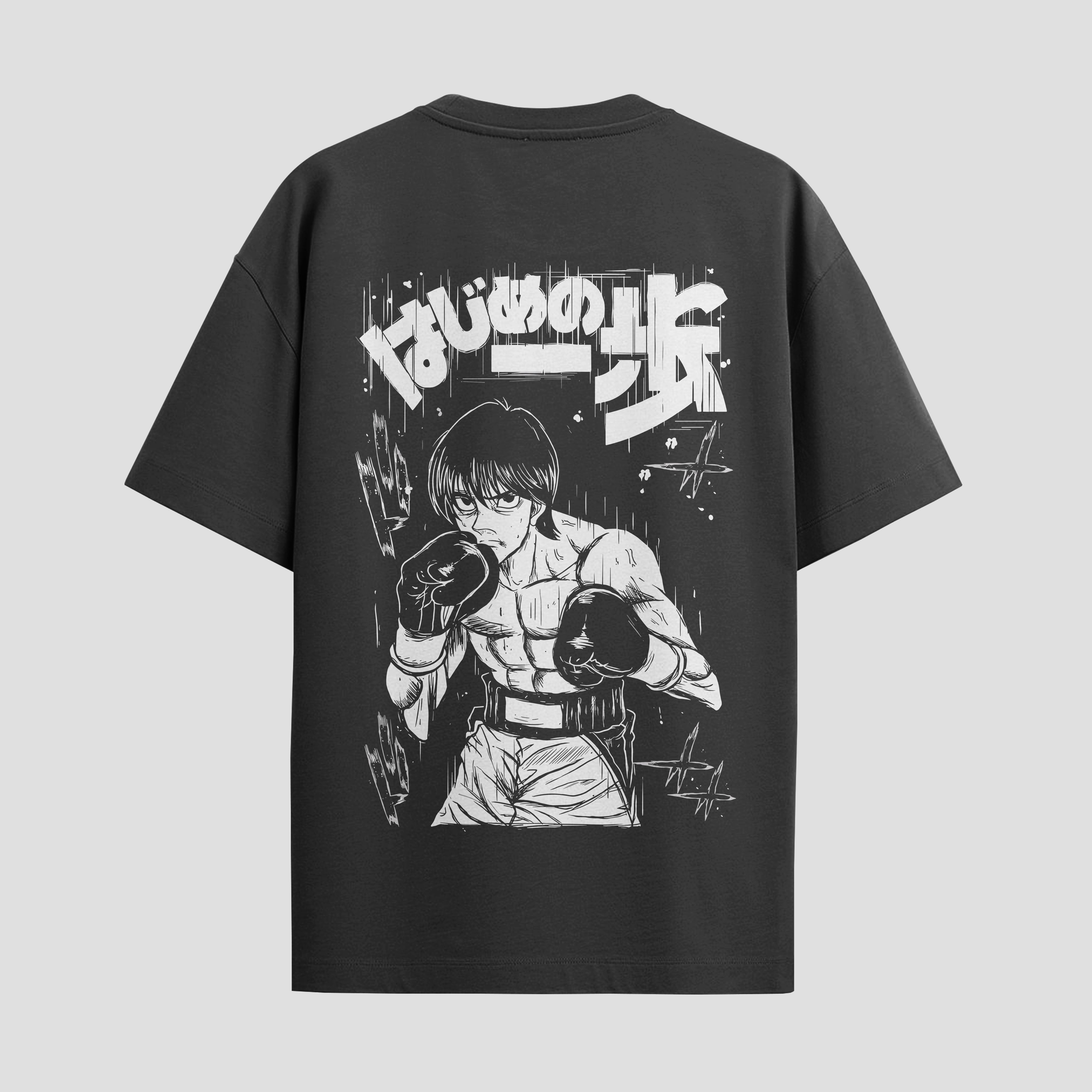 Playera urbana de anime y gaming ExtraLife MX, corte Standard Fit unisex ligero y transpirable en color Deep Black y Pure White, ropa de uso diario para gym y casual.
