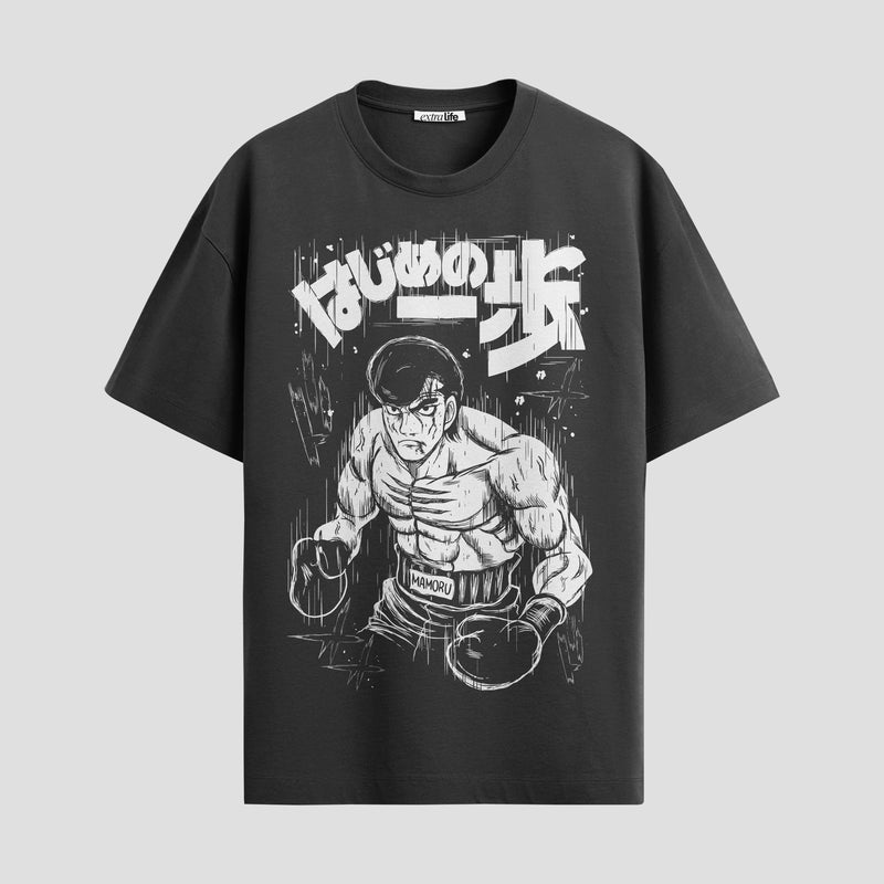 Playera urbana de anime y gaming ExtraLife MX, corte Standard Fit unisex ligero y transpirable en color Deep Black y Pure White, ropa de uso diario para gym y casual.