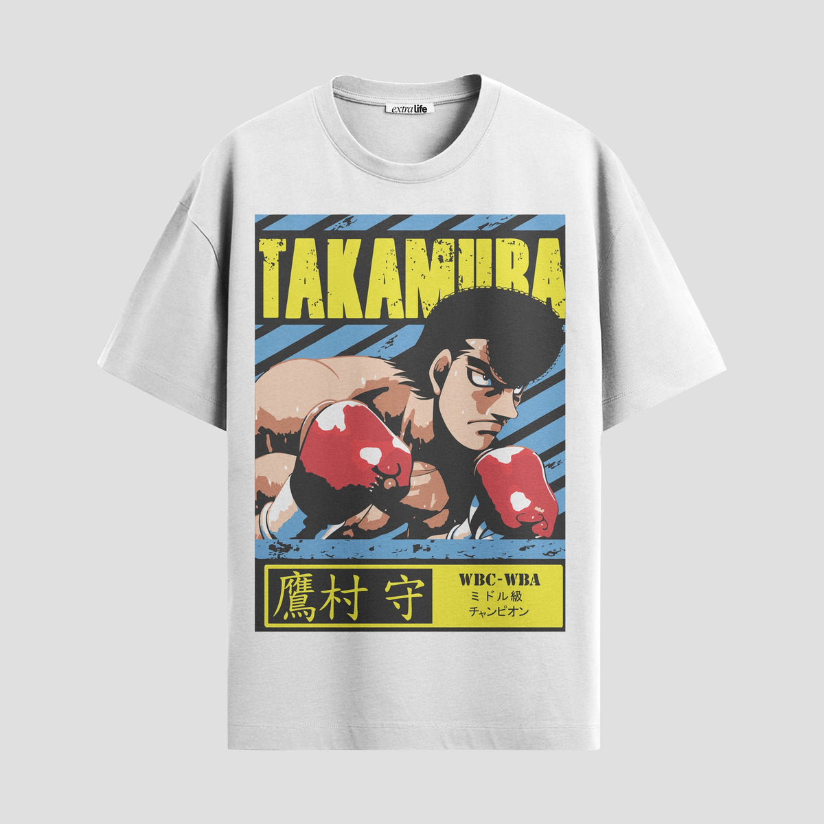 Playera urbana de anime y gaming ExtraLife MX, corte Classic Premium unisex ligero y transpirable en color Deep Black y Pure White, ropa de uso diario para gym y casual.