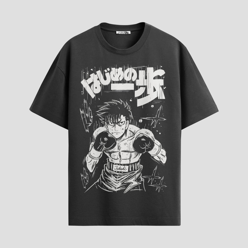 Playera urbana de anime y gaming ExtraLife MX, corte Standard Fit unisex ligero y transpirable en color Deep Black y Pure White, ropa de uso diario para gym y casual.