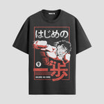 Playera urbana de anime y gaming ExtraLife MX, corte Standard Fit unisex ligero y transpirable en color Deep Black y Pure White, ropa de uso diario para gym y casual.