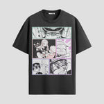Playera urbana de anime y gaming ExtraLife MX, corte Standard Fit unisex ligero y transpirable en color Deep Black y Pure White, ropa de uso diario para gym y casual.