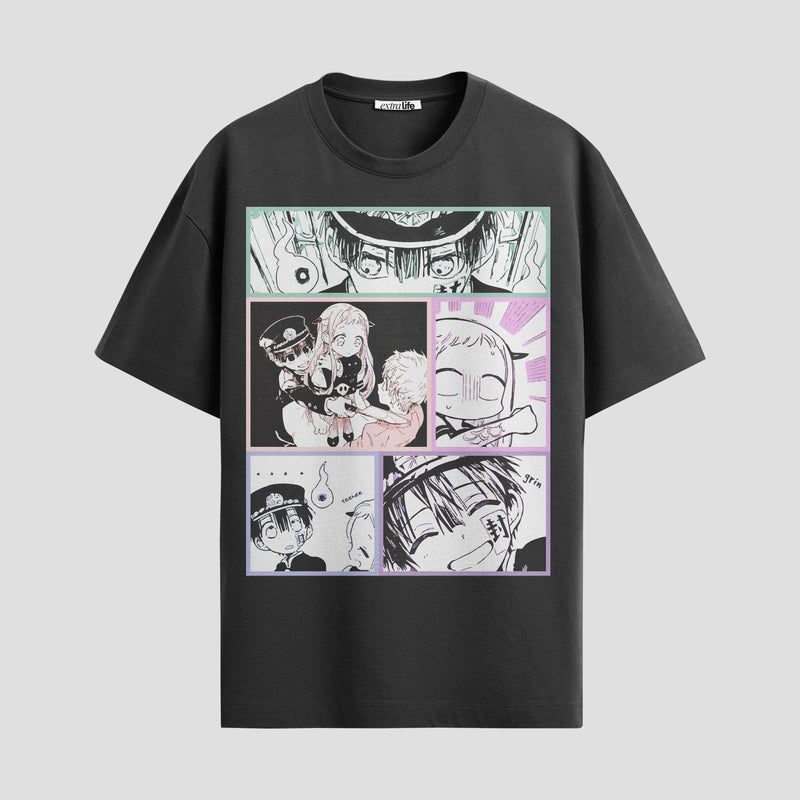 Playera urbana de anime y gaming ExtraLife MX, corte Standard Fit unisex ligero y transpirable en color Deep Black y Pure White, ropa de uso diario para gym y casual.