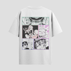 Playera urbana de anime y gaming ExtraLife MX, corte Standard Fit unisex ligero y transpirable en color Deep Black y Pure White, ropa de uso diario para gym y casual.