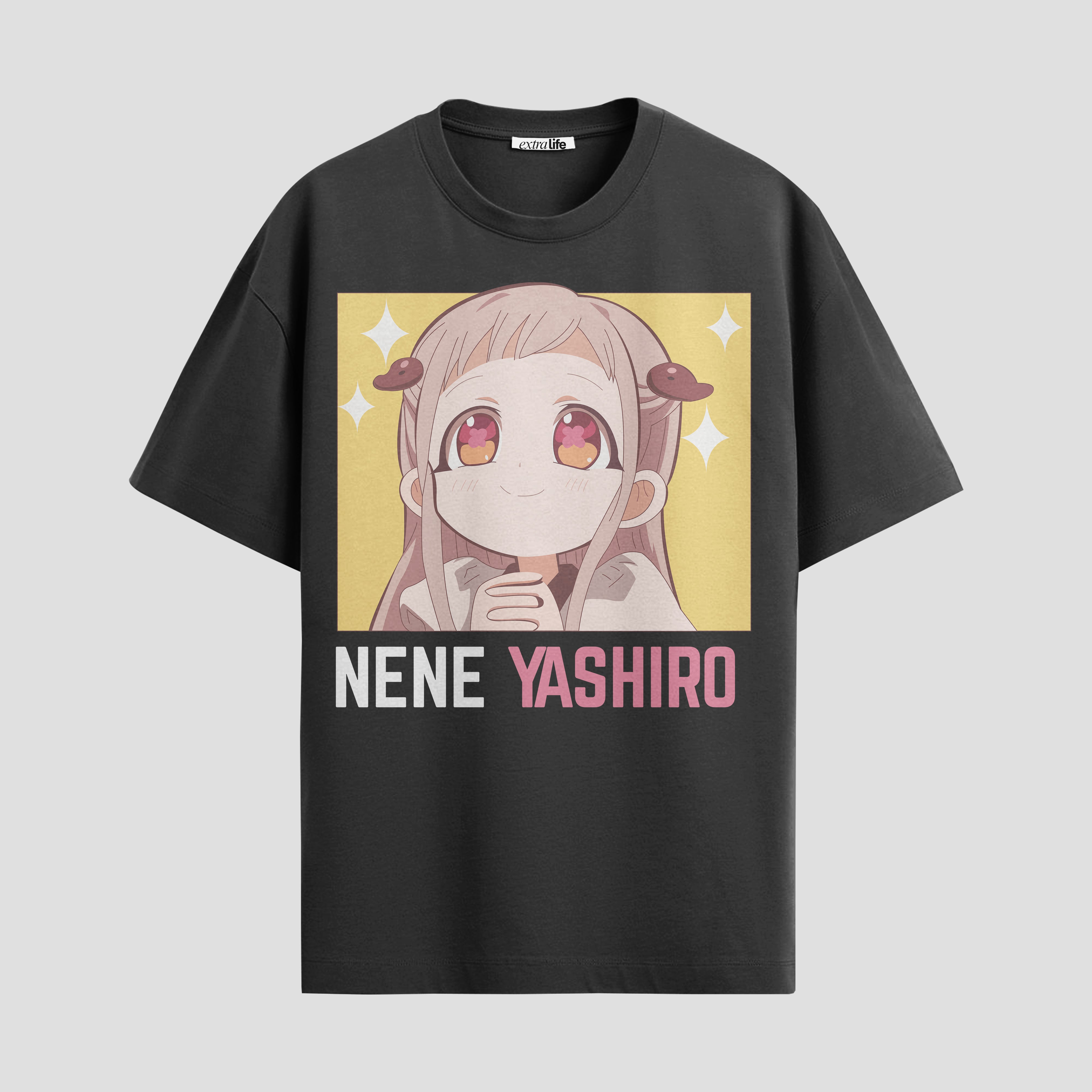 Playera urbana de anime y gaming ExtraLife MX, corte Standard Fit unisex ligero y transpirable en color Deep Black y Pure White, ropa de uso diario para gym y casual.