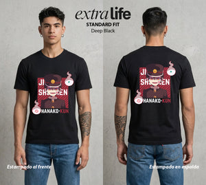 El Fantasma del Bano | Hanako Kun #01629 - Playera Standard Fit | Deep Black - Foto en modelo