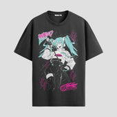 Playera urbana de anime y gaming ExtraLife MX, corte Standard Fit unisex ligero y transpirable en color Deep Black y Pure White, ropa de uso diario para gym y casual.