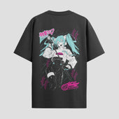 Playera urbana de anime y gaming ExtraLife MX, corte Standard Fit unisex ligero y transpirable en color Deep Black y Pure White, ropa de uso diario para gym y casual.