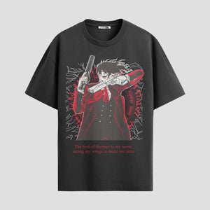Playera urbana de anime y gaming ExtraLife MX, corte Standard Fit unisex ligero y transpirable en color Deep Black y Pure White, ropa de uso diario para gym y casual.