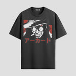 Playera urbana de anime y gaming ExtraLife MX, corte Standard Fit unisex ligero y transpirable en color Deep Black y Pure White, ropa de uso diario para gym y casual.