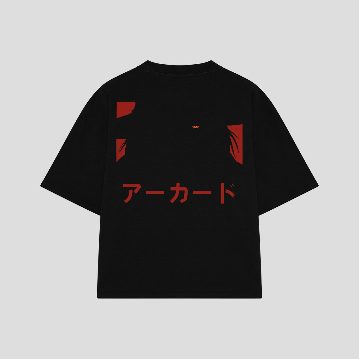 Playera streetwear premium de anime y gaming ExtraLife MX, corte oversized drop shoulder ligero y fresco en color Deep Black y Off-White, moda urbana mexicana de culto.