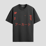 Playera urbana de anime y gaming ExtraLife MX, corte Standard Fit unisex ligero y transpirable en color Deep Black y Pure White, ropa de uso diario para gym y casual.
