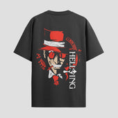 Playera urbana de anime y gaming ExtraLife MX, corte Standard Fit unisex ligero y transpirable en color Deep Black y Pure White, ropa de uso diario para gym y casual.