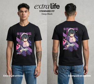 El Amor Secreto | Hensuki Sayuki Tokihara #01645 - Playera Standard Fit | Deep Black - Foto en modelo