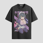 Playera urbana de anime y gaming ExtraLife MX, corte Standard Fit unisex ligero y transpirable en color Deep Black y Pure White, ropa de uso diario para gym y casual.