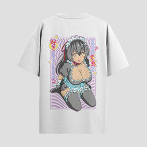 Playera urbana de anime y gaming ExtraLife MX, corte Standard Fit unisex ligero y transpirable en color Deep Black y Pure White, ropa de uso diario para gym y casual.