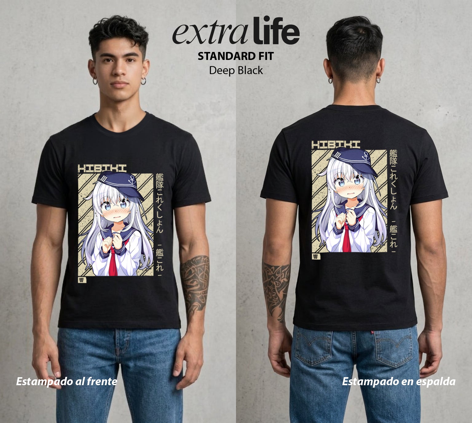 La Resonancia del Misterio | El Eco del Mundo #01651 - Playera Standard Fit | Deep Black - Foto en modelo