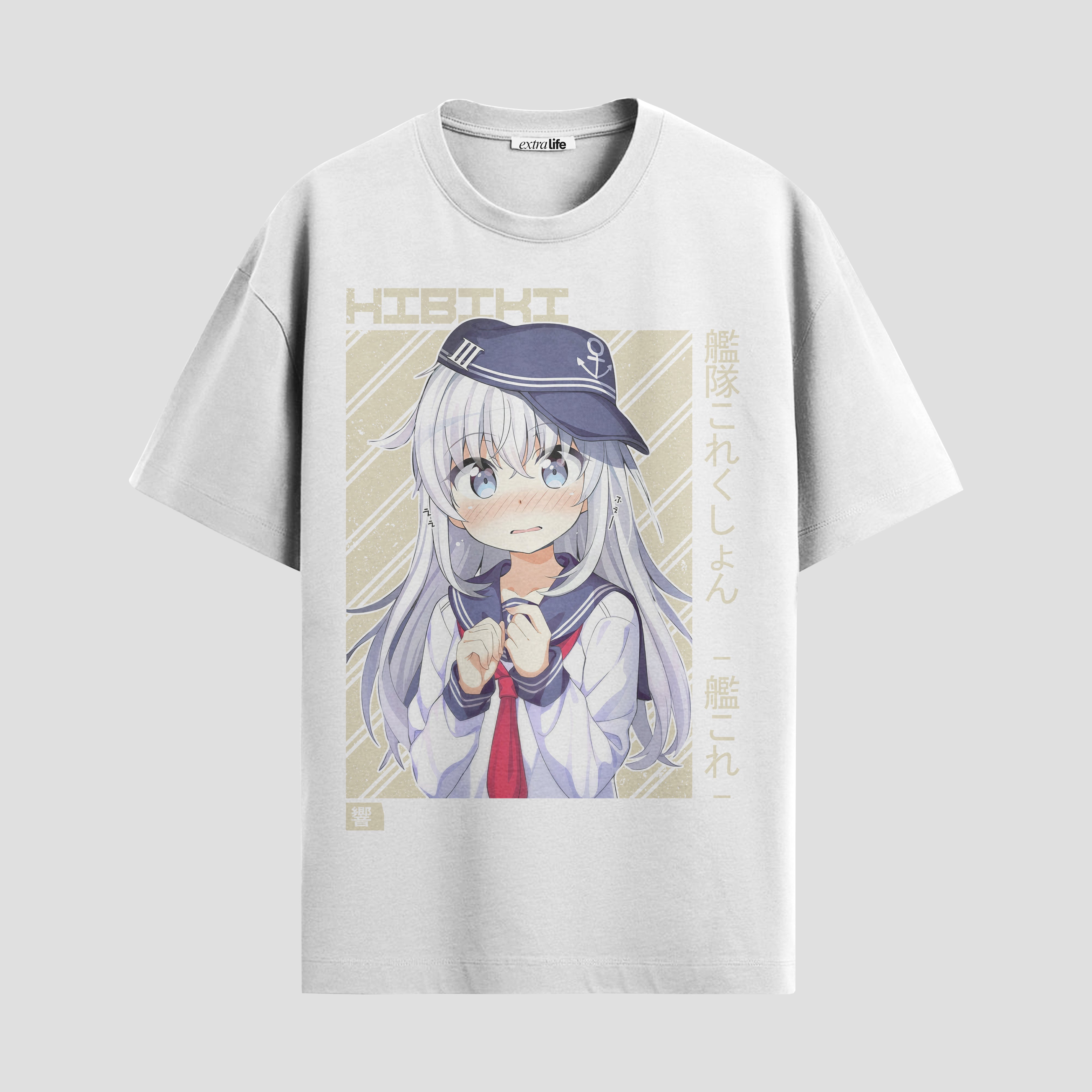Playera urbana de anime y gaming ExtraLife MX, corte Standard Fit unisex ligero y transpirable en color Deep Black y Pure White, ropa de uso diario para gym y casual.