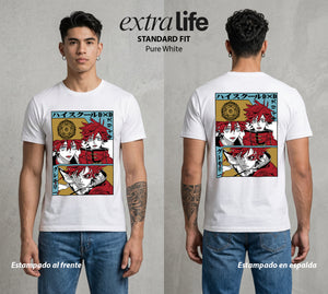 El Club del Diablo | High School Dxd Garith #01655 - Playera Standard Fit | Pure White - Foto en modelo