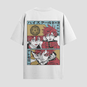 Playera urbana de anime y gaming ExtraLife MX, corte Standard Fit unisex ligero y transpirable en color Deep Black y Pure White, ropa de uso diario para gym y casual.