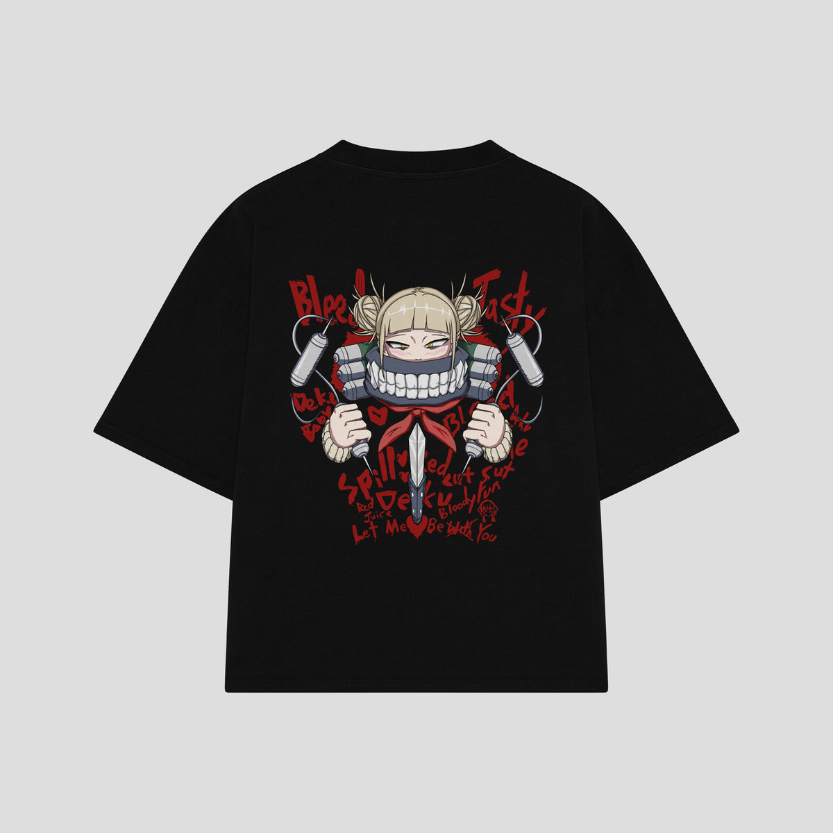 Playera streetwear premium de anime y gaming ExtraLife MX, corte oversized drop shoulder ligero y fresco en color Deep Black y Off-White, moda urbana mexicana de culto.