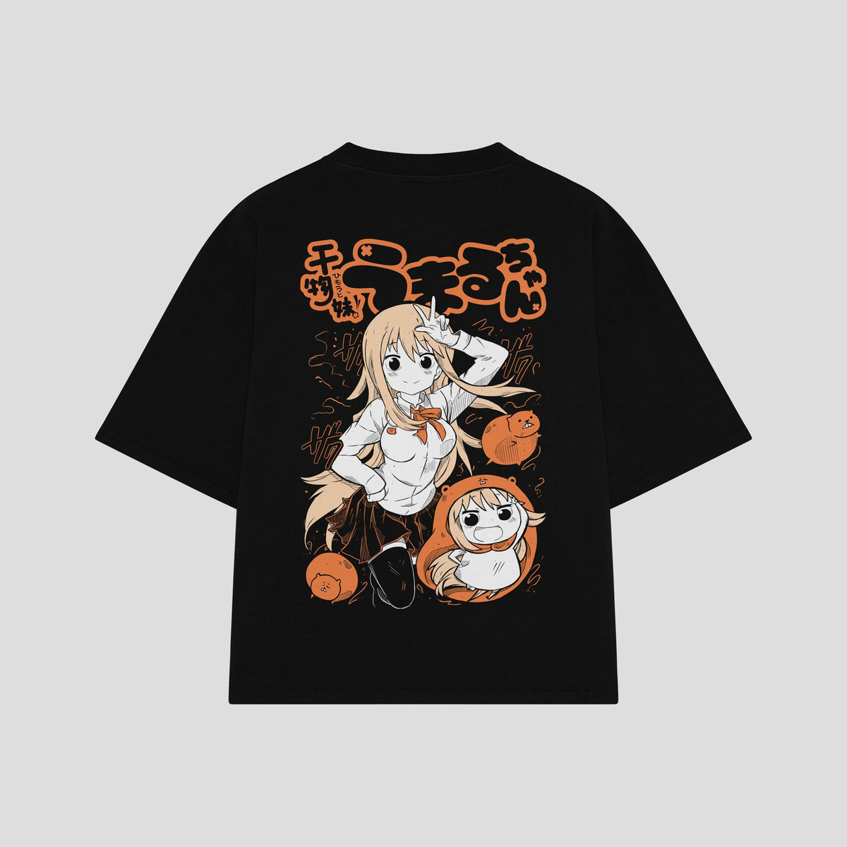 Playera streetwear premium de anime y gaming ExtraLife MX, corte oversized drop shoulder ligero y fresco en color Deep Black y Off-White, moda urbana mexicana de culto.