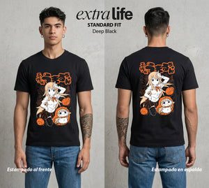 La Doble Vida | El Poder del Vida #01660 - Playera Standard Fit | Deep Black - Foto en modelo