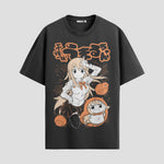 Playera urbana de anime y gaming ExtraLife MX, corte Standard Fit unisex ligero y transpirable en color Deep Black y Pure White, ropa de uso diario para gym y casual.