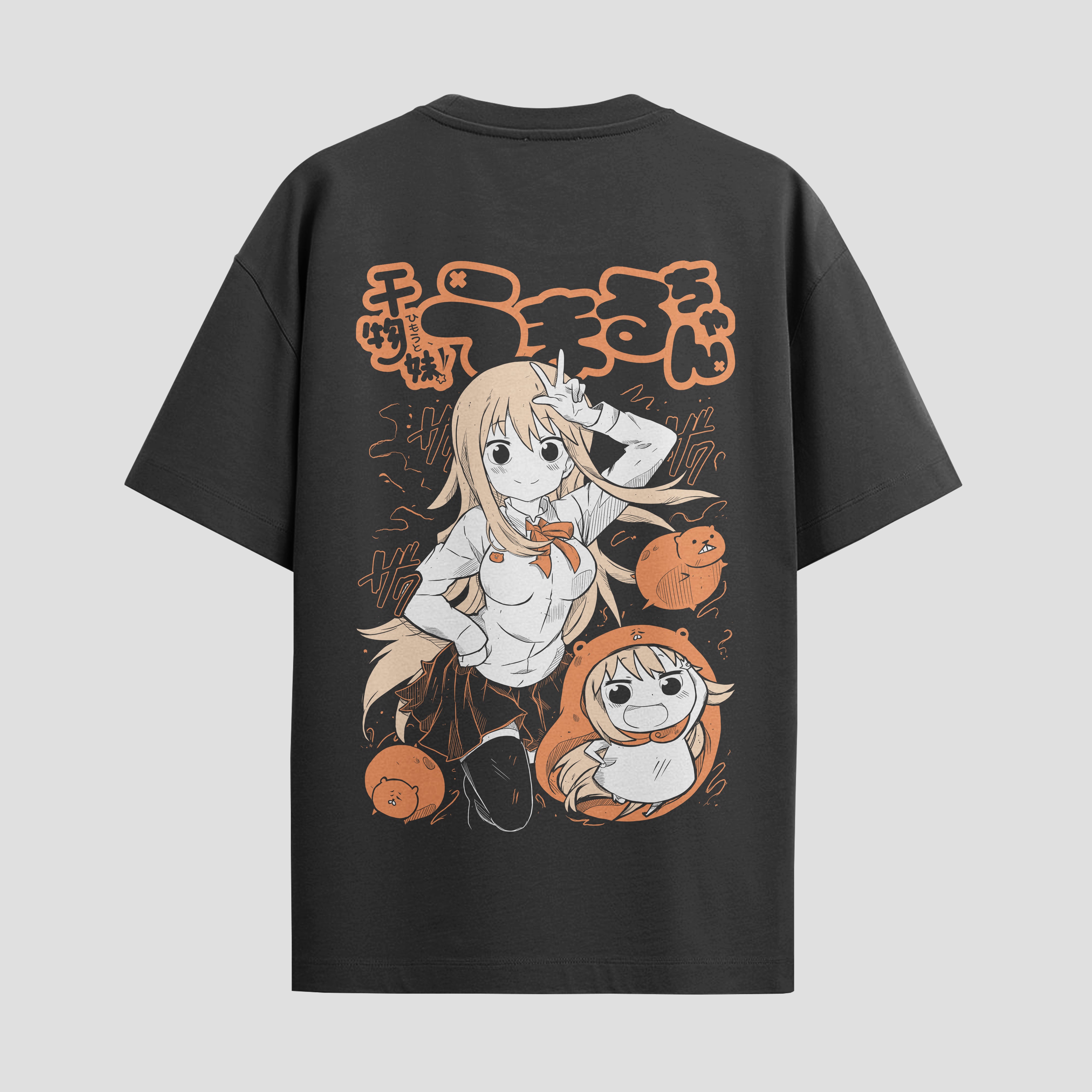 Playera urbana de anime y gaming ExtraLife MX, corte Standard Fit unisex ligero y transpirable en color Deep Black y Pure White, ropa de uso diario para gym y casual.