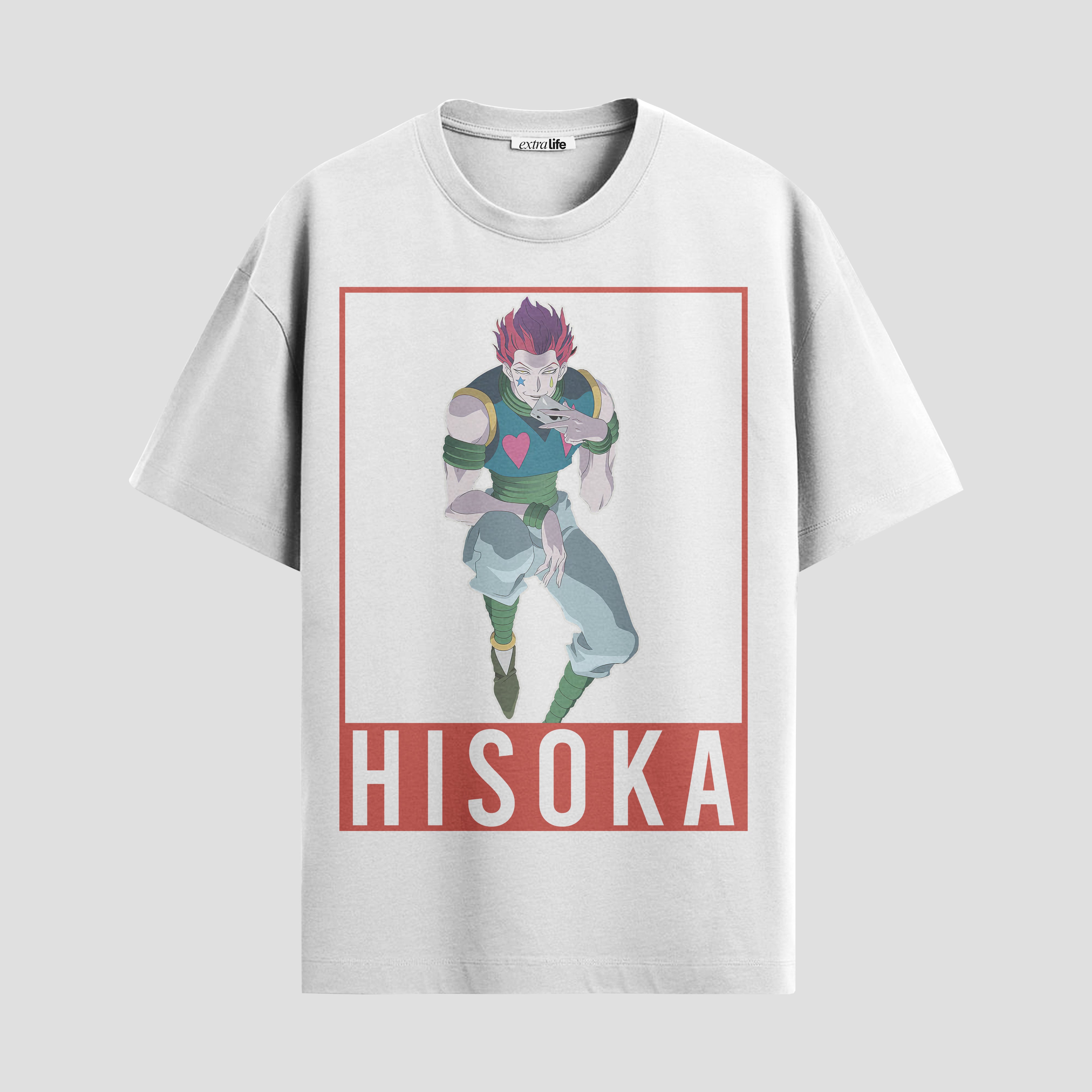 Playera urbana de anime y gaming ExtraLife MX, corte Standard Fit unisex ligero y transpirable en color Deep Black y Pure White, ropa de uso diario para gym y casual.