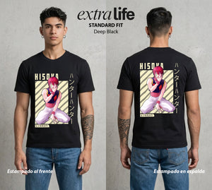 La Prueba del Cazador | El Joker del Caos #01667 - Playera Standard Fit | Deep Black - Foto en modelo