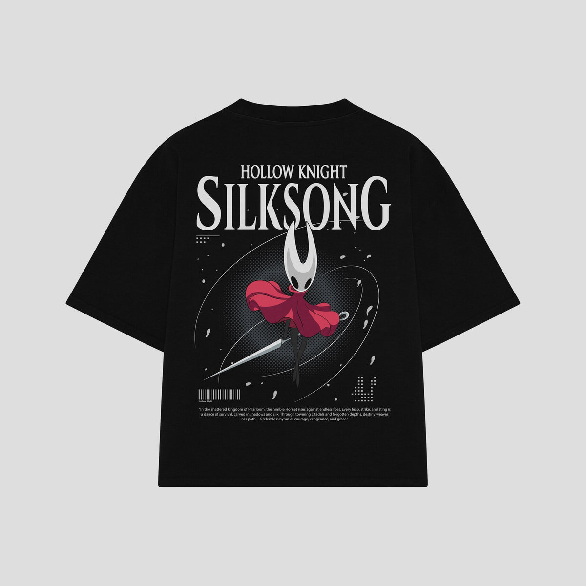 Playera streetwear premium de anime y gaming ExtraLife MX, corte oversized drop shoulder ligero y fresco en color Deep Black y Off-White, moda urbana mexicana de culto.