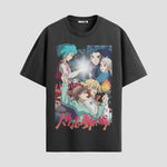 Playera urbana de anime y gaming ExtraLife MX, corte Standard Fit unisex ligero y transpirable en color Deep Black y Pure White, ropa de uso diario para gym y casual.