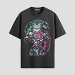 Playera urbana de anime y gaming ExtraLife MX, corte Standard Fit unisex ligero y transpirable en color Deep Black y Pure White, ropa de uso diario para gym y casual.