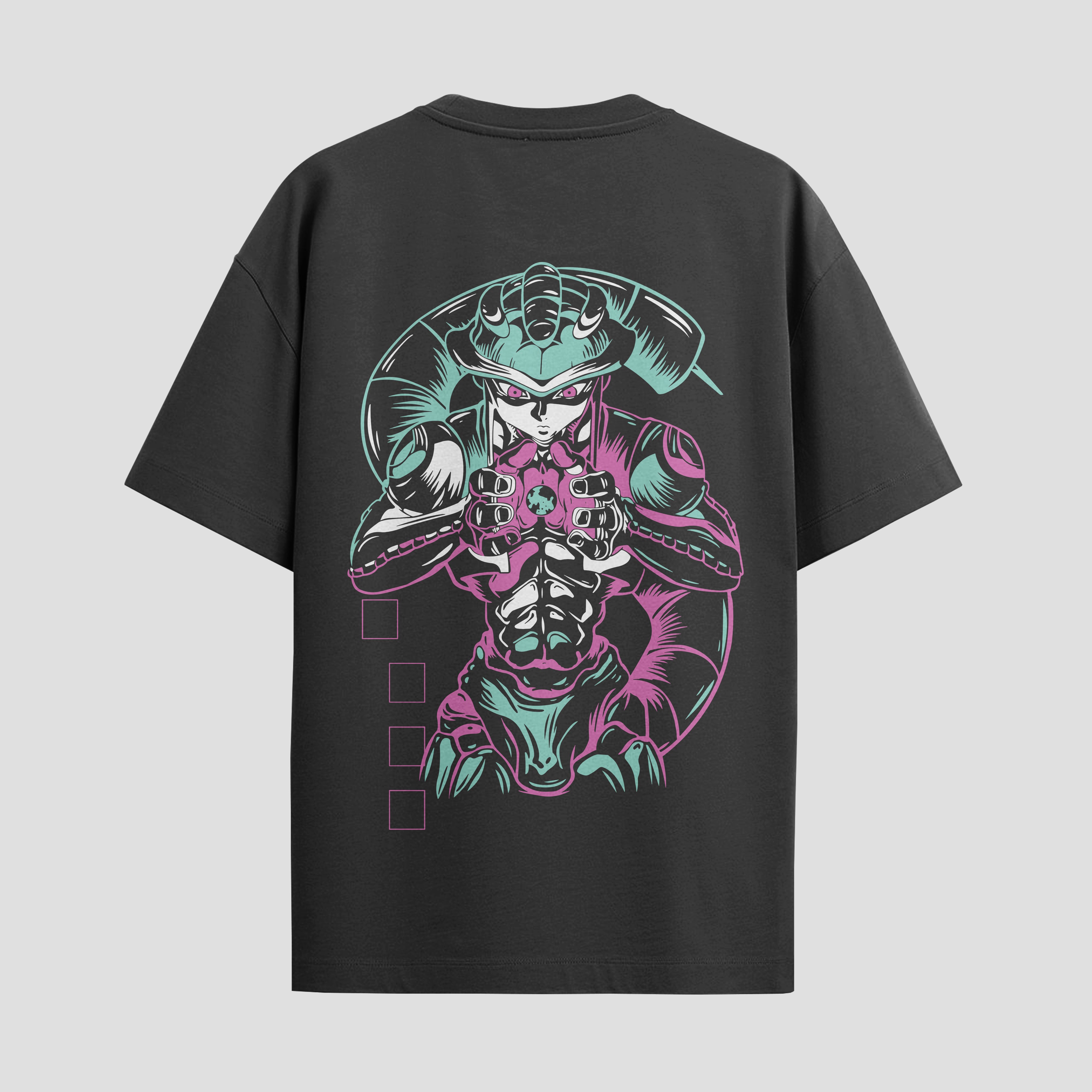 Playera urbana de anime y gaming ExtraLife MX, corte Standard Fit unisex ligero y transpirable en color Deep Black y Pure White, ropa de uso diario para gym y casual.