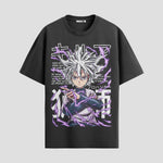 Playera urbana de anime y gaming ExtraLife MX, corte Standard Fit unisex ligero y transpirable en color Deep Black y Pure White, ropa de uso diario para gym y casual.
