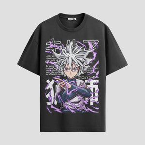 Playera urbana de anime y gaming ExtraLife MX, corte Standard Fit unisex ligero y transpirable en color Deep Black y Pure White, ropa de uso diario para gym y casual.