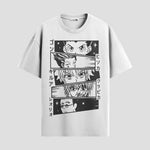 Playera urbana de anime y gaming ExtraLife MX, corte Standard Fit unisex ligero y transpirable en color Deep Black y Pure White, ropa de uso diario para gym y casual.