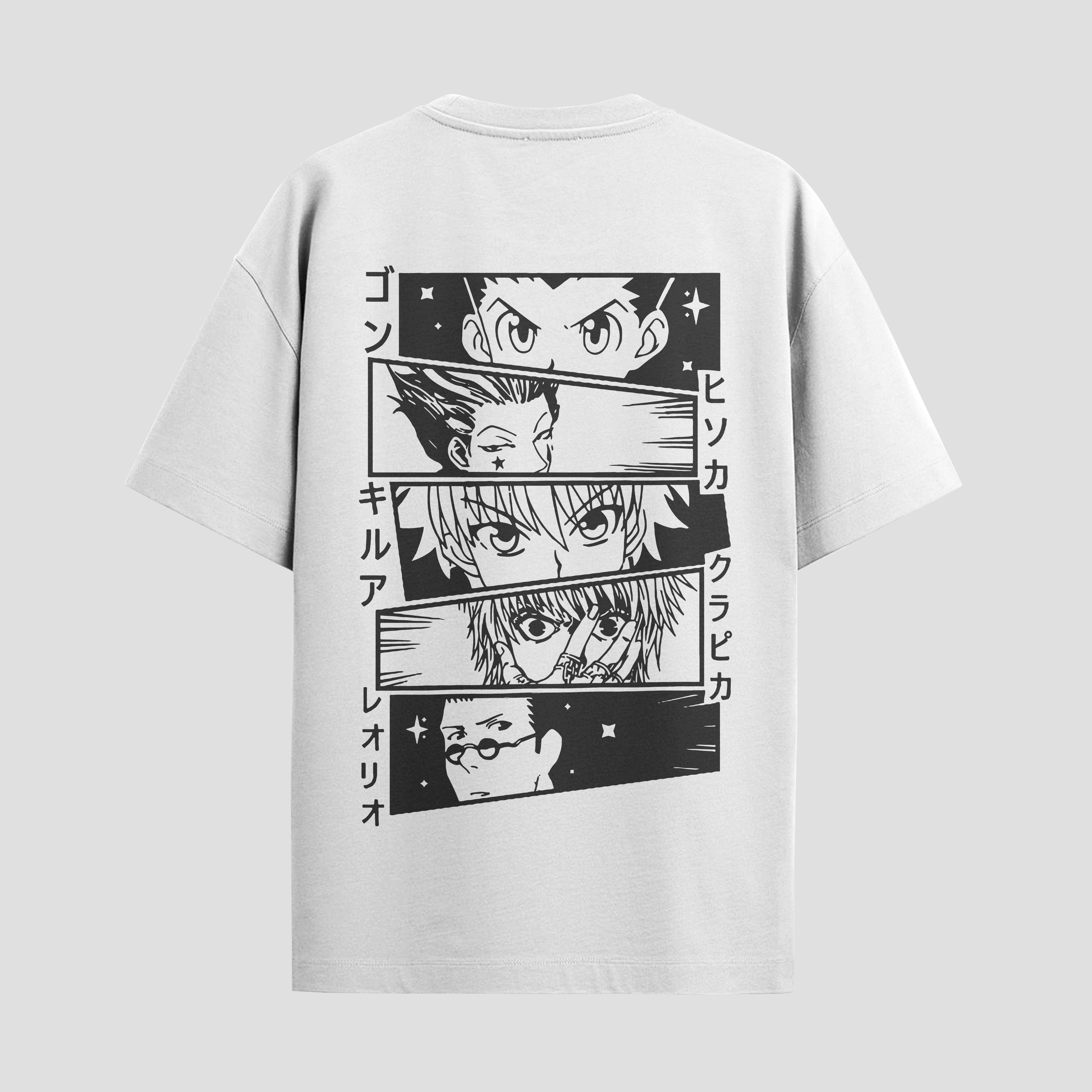 Playera urbana de anime y gaming ExtraLife MX, corte Standard Fit unisex ligero y transpirable en color Deep Black y Pure White, ropa de uso diario para gym y casual.