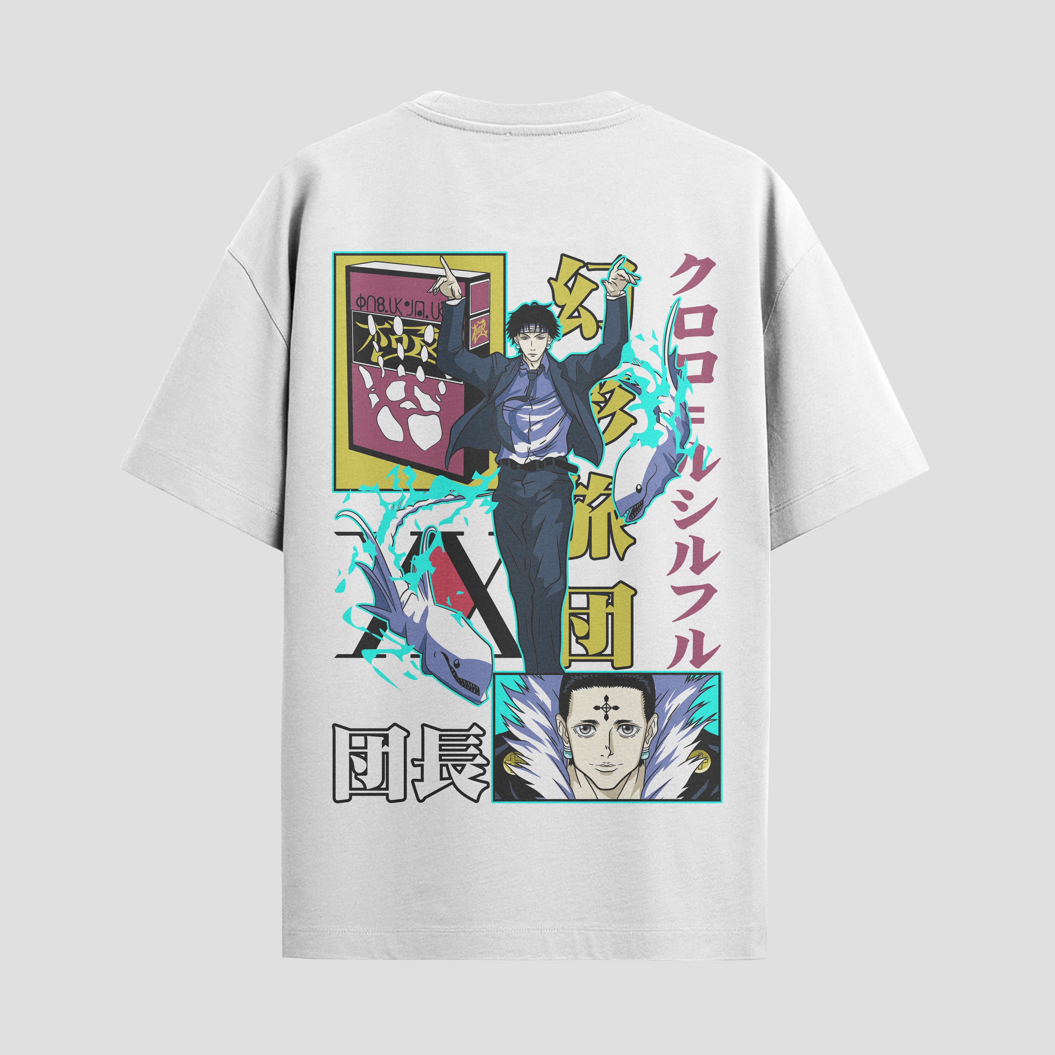 Playera urbana de anime y gaming ExtraLife MX, corte Standard Fit unisex ligero y transpirable en color Deep Black y Pure White, ropa de uso diario para gym y casual.