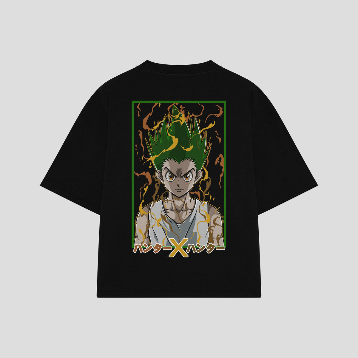Playera streetwear premium de anime y gaming ExtraLife MX, corte oversized drop shoulder ligero y fresco en color Deep Black y Off-White, moda urbana mexicana de culto.