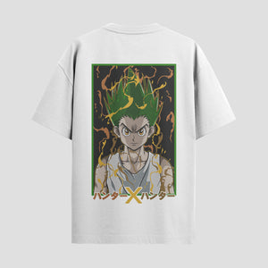 Playera urbana de anime y gaming ExtraLife MX, corte Standard Fit unisex ligero y transpirable en color Deep Black y Pure White, ropa de uso diario para gym y casual.