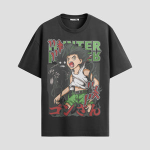 Playera urbana de anime y gaming ExtraLife MX, corte Standard Fit unisex ligero y transpirable en color Deep Black y Pure White, ropa de uso diario para gym y casual.