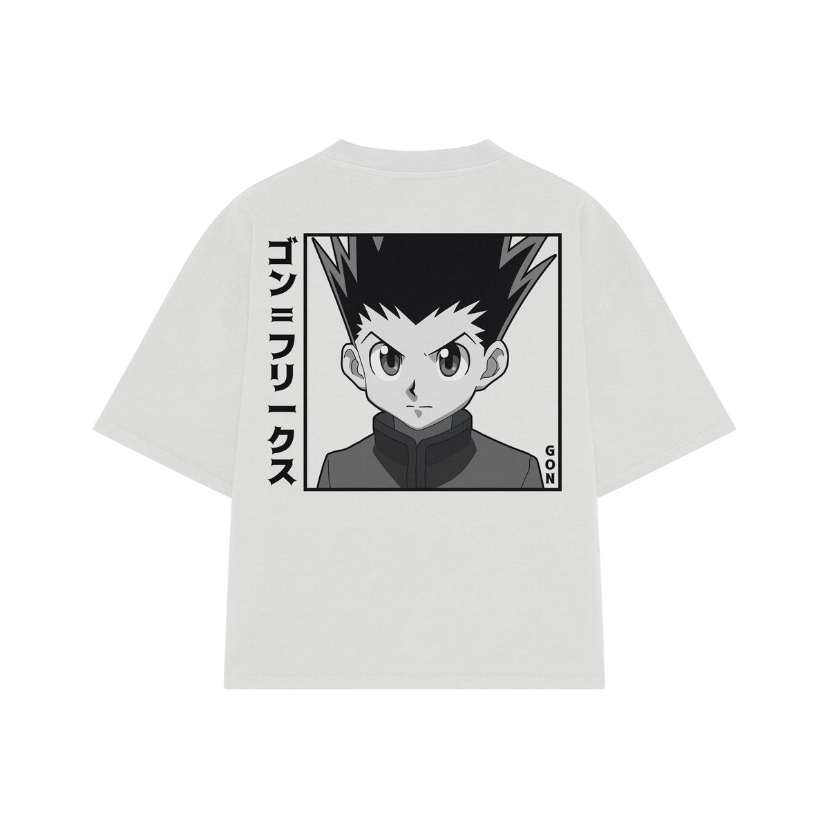 Playera streetwear premium de anime y gaming ExtraLife MX, corte oversized drop shoulder ligero y fresco en color Deep Black y Off-White, moda urbana mexicana de culto.