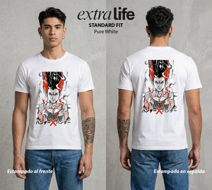 La Prueba del Cazador | La Alegria del Cazador #01698 - Playera Standard Fit | Pure White - Foto en modelo