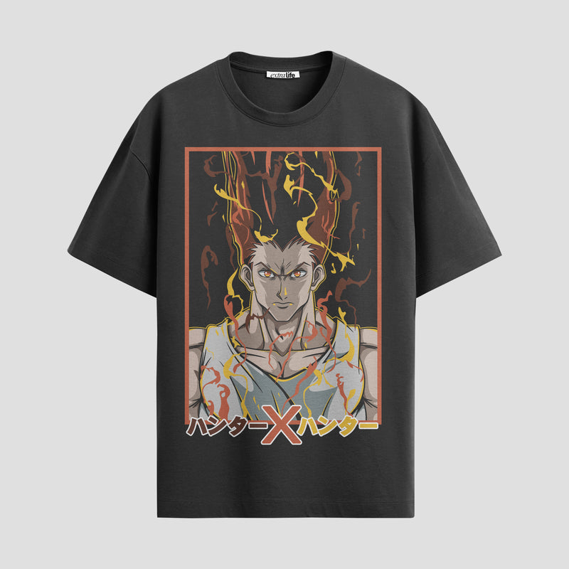 Playera urbana de anime y gaming ExtraLife MX, corte Standard Fit unisex ligero y transpirable en color Deep Black y Pure White, ropa de uso diario para gym y casual.