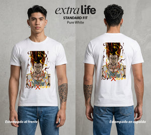 La Prueba del Cazador | Amistad y Aventura #01700 - Playera Standard Fit | Pure White - Foto en modelo