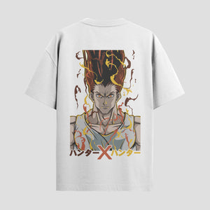 Playera urbana de anime y gaming ExtraLife MX, corte Standard Fit unisex ligero y transpirable en color Deep Black y Pure White, ropa de uso diario para gym y casual.